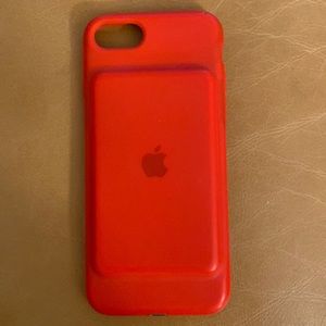 IPhone 7/8 smart battery case. (Red)